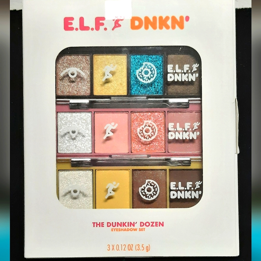NEW | E.L.F. & DNKN' - The Dunkin' Dozen Eyeshadow Set - 3 x 3.5 g / 0.12 oz
